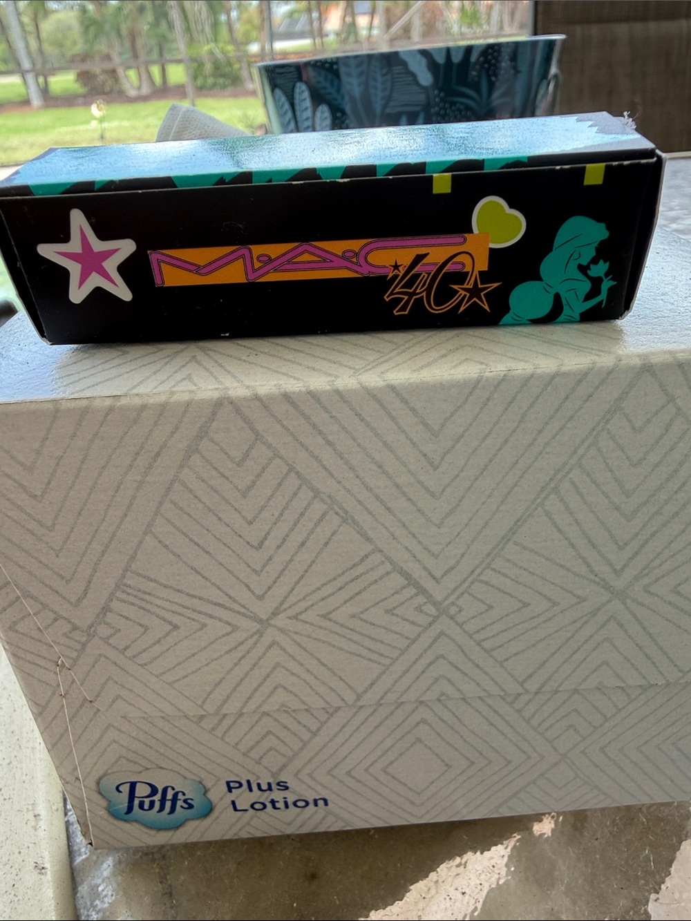 MAC Cosmetics Lipstick Box with Teal and Pink Accents